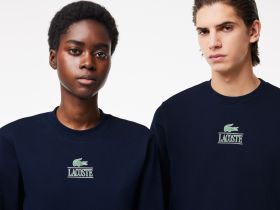 Хлопковый свитшот Lacoste унисекс