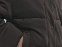 Утеплённая куртка из вельвета, Коричневый