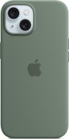 Клип-кейс Apple Silicone с MagSafe для Apple iPhone 15 Тёмно-Зелёный