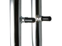 Жесткая стальная вилка ACME 26&quot; 1&quot; шток резьбовая (черный 240 мм эксцентрик 9 мм шток 1&quot; резьбовой (25.4 мм), сталь для ободных тормозов)