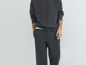 Свитшот с эффектом стирки, Серый