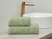 Полотенце махровое Flavio, олива