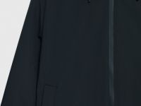 Утеплённая куртка с капюшоном, Черный