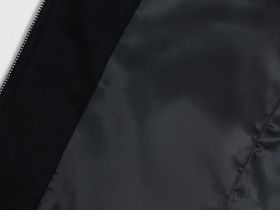 Куртка из пальтовой ткани с шерстью, Черный