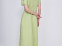 Платье миди с коротким рукавом