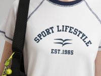 Футболка облегающего кроя из джерси