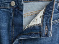 Джинсы Клёш с эластаном, Синий