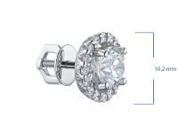 Пусеты из белого золота э0912пс10220106_white