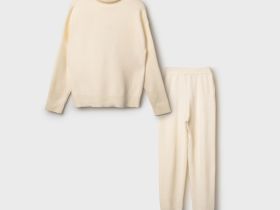 Комплект трикотажный для девочек: джемпер, брюки