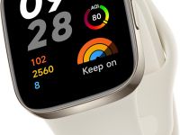 Умные часы Xiaomi Redmi Watch 3 Золотистые, с бежевым ремешком