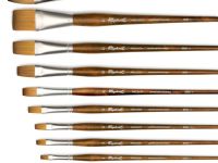 Кисть синтетика имитация соболь №8 плоская Sennelier "Precision" длинная ручка