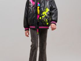 Куртка кожаная для девочек