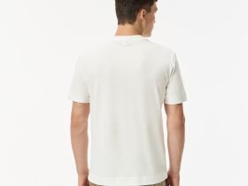 Мужская хлопковая футболка Lacoste стандартного кроя