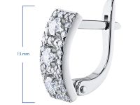 Серьги из белого золота с бриллиантами э0901сг08160800
