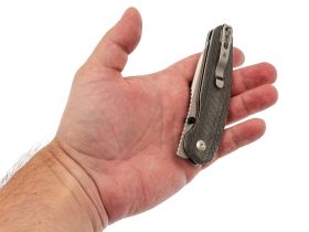 Складной нож Kizer Meteora, сталь Nitro-V, рукоять микарта, черный