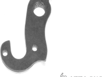 Держатель заднего переключателя &quot;петух&quot; Meta №155 фрезерованный (серебристый)