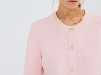 Укороченный кардиган, Розовый