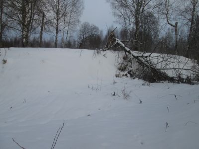 Памятное место, где в 1941 г. находился Кардымовский подпольный райком партии во главе с А.Е. Гребневым