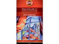 Набор карандашей цветных Koh-I-Noor "Polycolor" 12 шт в металле
