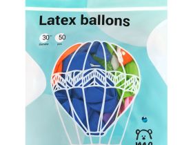 Набор воздушных шаров MESHU "Honey bunny" М12/30 см, 50 шт, пастель, ассорти