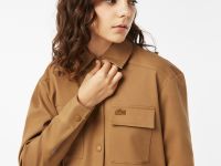 Женская рубашка Lacoste из смеси хлопка