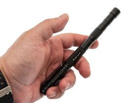 Тактическая ручка для выживания с фонариком 11 в 1, синяя