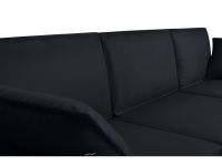 Диван угловой Дисент-2 Экокожа Черный