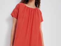 Платье макси с коротким рукавом