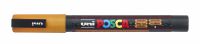 Маркер UNI "POSCA" PC-3ML, 0,9-1,3 мм, наконечник пулевидный, цвет оранжевый с блёстками