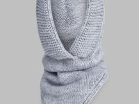 Вязаный капор с добавлением шерсти