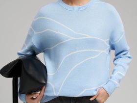 Легкий удлиненный джемпер с хлопком