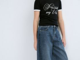 Джинсы Barrel для девочек, Синий