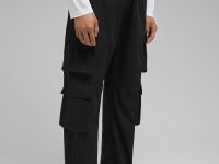 Брюки-карго с эластичным поясом