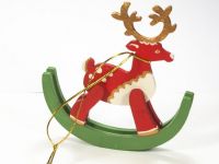 Игрушка деревянная "IDH Center" Олень на качалке 3020