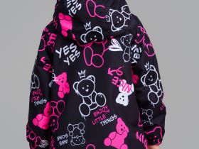 Куртка текстильная с полиуретановым покрытием для девочек (ветровка)