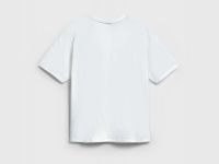 Футболка оверсайз с объёмным бантом для девочек, Белый