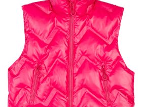 Жилет текстильный с полиуретановым покрытием для девочек