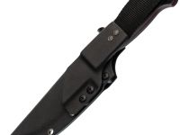 Нож Стрела, сталь Elmax, рукоять G10 со вставкой микарта, черный