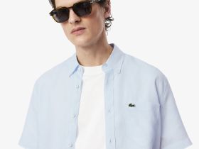 Мужская льняная рубашка Lacoste