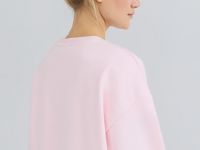 Свитшот с вышивкой, Розовый