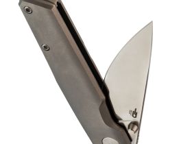Складной нож Bestech VK-Kuze, сталь Magnacut, рукоять титан, серый