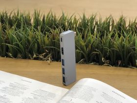 Адаптер Wiwu T6Pro Type-C 5 в 1 на USB 3.0/HDMI/PD (Grey)