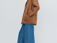 Дублёнка с искусственным мехом, Бежевый