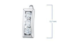 Серьги из белого золота с бриллиантами э4001сг08200954