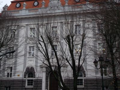 Основное здание с пластическими украшениями портала и фасада (ск. Г.Тилле)