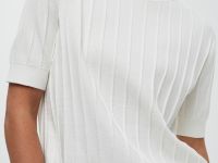 Джемпер из хлопка с коротким рукавом