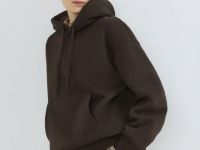Флисовое худи, Коричневый