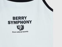 Короткий топ с принтом для девочек, Белый