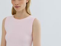 Базовая майка из трикотажа, Розовый