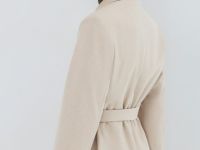 Жакет с поясом, Бежевый